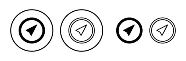 Kompass Symbolvektor Navigationssymbol — Stockvektor