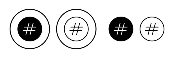 Ikona Hasztagu Wektor Symbole Hashtagu — Wektor stockowy