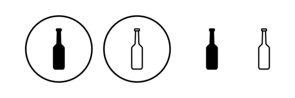Φορέας Εικονίδιο Μπουκάλι Μπουκάλι Εικονίδιο Στη Μοντέρνα Επίπεδη Σχεδίαση — Διανυσματικό Αρχείο