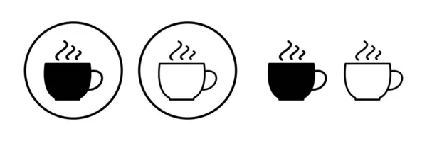 Coupe Café Icône Vecteur Icône Tasse Café Tasse — Image vectorielle