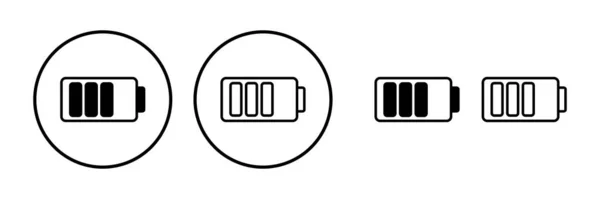 배터리 아이콘 배터리 표시기 — 스톡 벡터