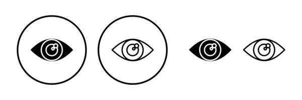 眼睛图标 外观和视觉图标 眼睛向量图标 — 图库矢量图片