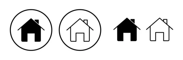 Home Icon Vector Huis Vector Icoon — Stockvector