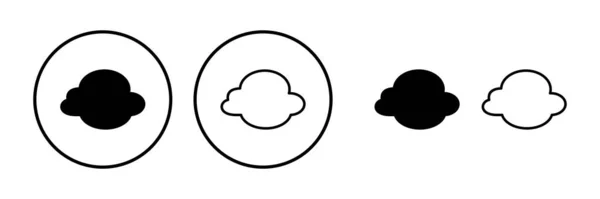 Vektor Ikon Mraků Cloudová Data Cloudové Služby — Stockový vektor