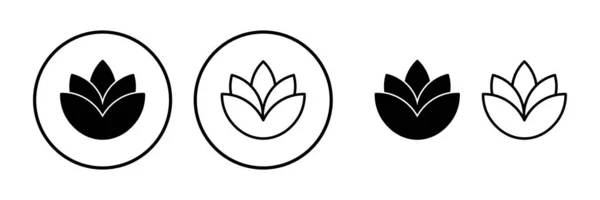 Vektor Ikon Bunga Ikon Bunga Logo Bunga - Stok Vektor