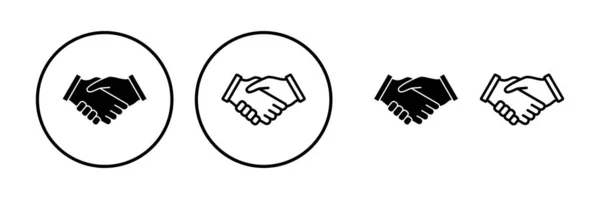 Wektor Uścisku Dłoni Biznesowy Uścisk Dłoni Umowa Partnerstwo — Wektor stockowy