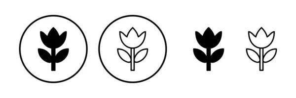 Vektor Ikon Květin Květinová Ikona Logo Květiny — Stockový vektor