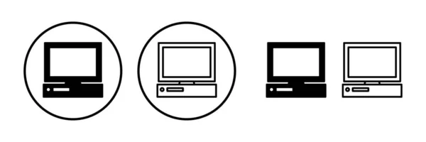 Computer Icon Vektor Computerbildschirm Symbol — Stockvektor
