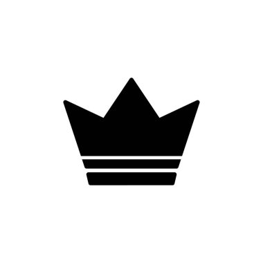 Crown Simgesi vektörü. Web sitesi tasarımı için taç sembolü,