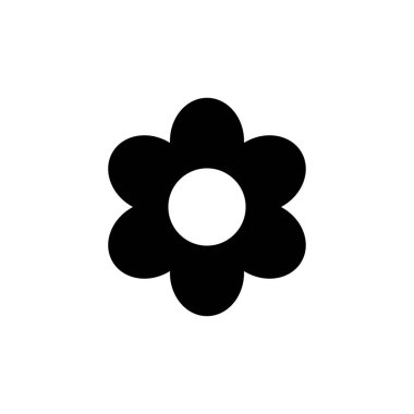 Çiçek ikonu vektörü. Çiçek ikonu. çiçek logosu