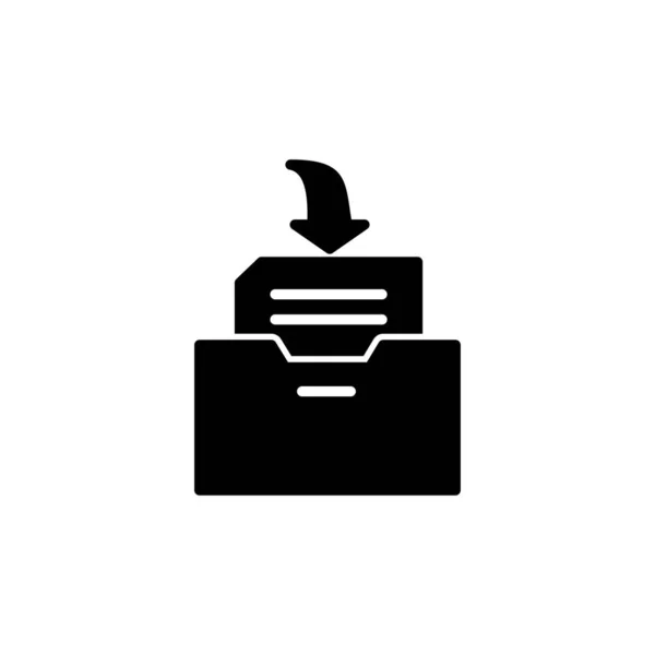 Archiv Icon Vektor Archivspeichersymbol Vektor Ordner Symbol — Stockvektor