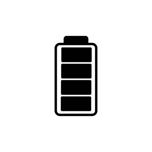 Batterij Icoon Vector Pictogram Batterij Oplaadindicator — Stockvector