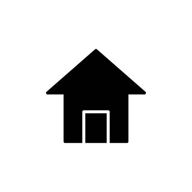 Ev simgesi vektörü. Ev vektörü simgesi