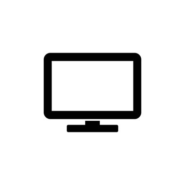 Bilgisayar simgesi vektörü. bilgisayar izleme simgesi.