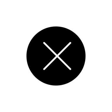 Vektör simgesini kapat. Simgeyi sil. sil, iptal et, çıkış sembolü.