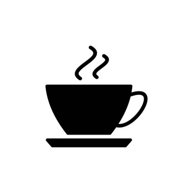 Kahve ikonu vektörü. Kahve fincanı ikonu. kupa