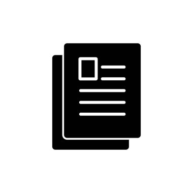 Belge simgesi vektörü. Kağıt ikonu. Dosya Simgesi