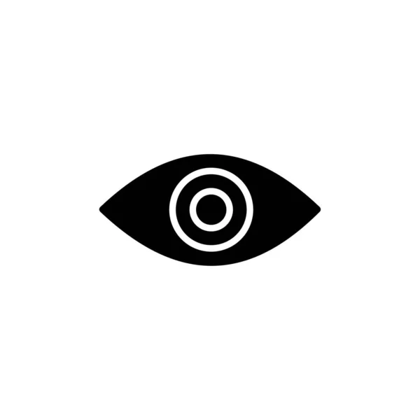 Ícone Ocular Olhar Ícone Visão Ícone Vetor Ocular — Vetor de Stock