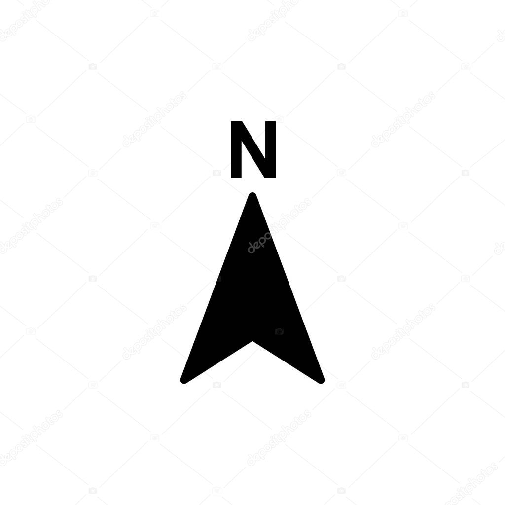 Compass icon vector. navigation icon