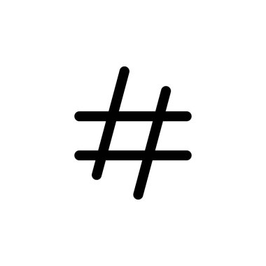 Etiket simgesi vektörü. hashtag simgeleri