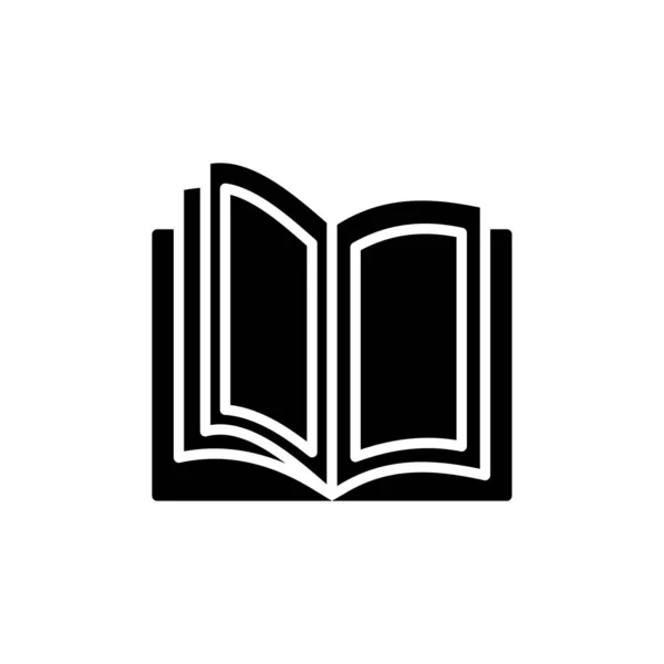 Vektor Ikon Knihy Otevřít Ikonu Vektoru Knihy — Stockový vektor