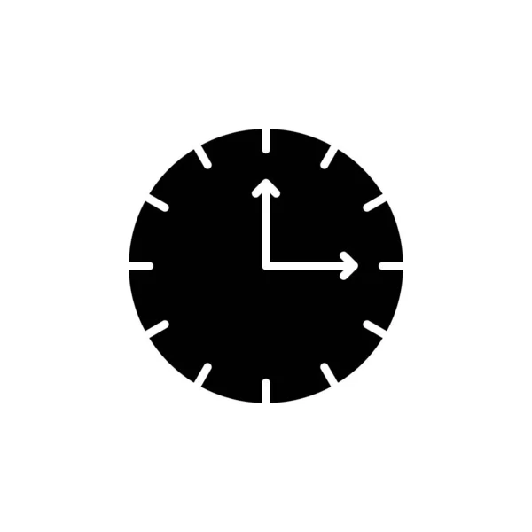 Иконка Часов Вектор Значка Времени Иконка Часов Триумфальном Плоском Стиле — стоковый вектор