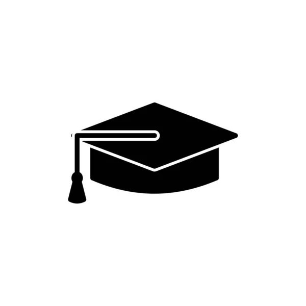 Educatie Icoon Vector Graduatie Cap Pictogram Vector — Stockvector