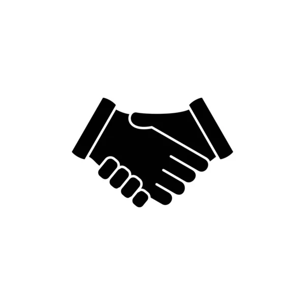 Вектор Піктограм Рукостискання Бізнес Рукостискання Договірна Угода Партнерство — стоковий вектор