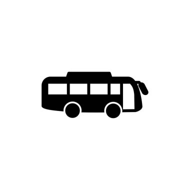 Otobüs simgesi vektörü. bus vektör simgesi