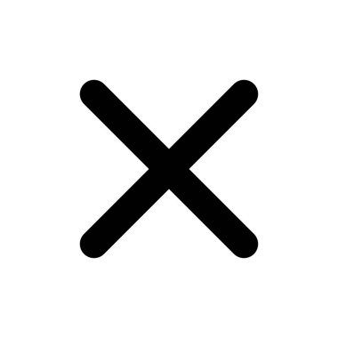 Vektör simgesini kapat. Simgeyi sil. sil, iptal et, çıkış sembolü.