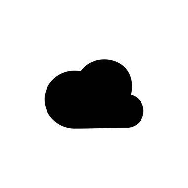 Bulut simgesi vektörü. Bulut verisi bulut hizmetleri