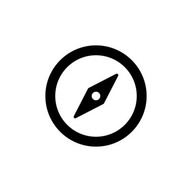 Pusula simgesi vektörü. navigasyon simgesi