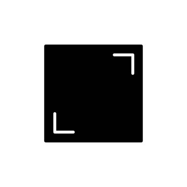 Tam ekran simge vektörü. tam ekran simgesini genişlet