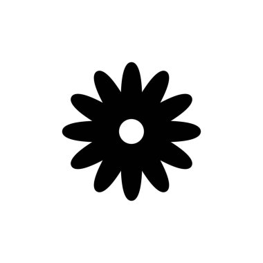 Çiçek ikonu vektörü. Çiçek ikonu. çiçek logosu