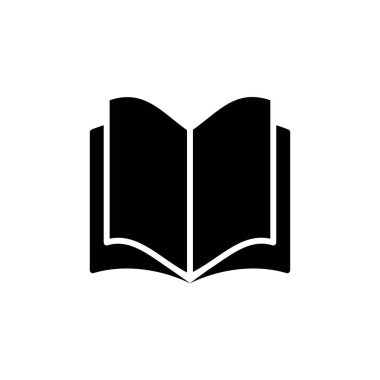 Kitap ikonu vektörü. Kitap vektör simgesini aç.