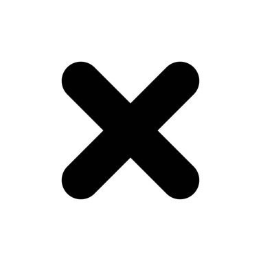 Vektör simgesini kapat. Simgeyi sil. sil, iptal et, çıkış sembolü.