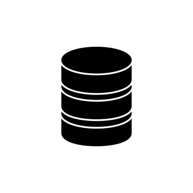 Veritabanı simge vektörü. sunucu simgesi. depolama