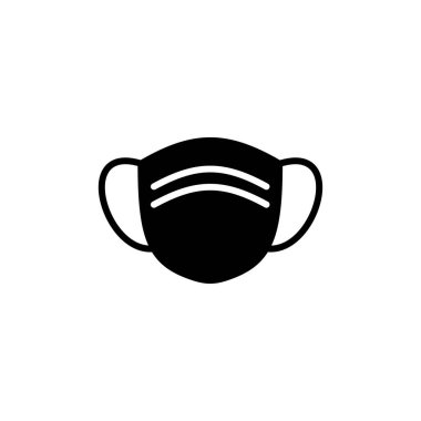 Yüz maskesi ikon vektörü. tıbbi Yüz Maskesi simgesi. 