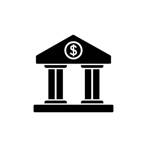 Vettore Icone Bancarie Simbolo Icona Della Banca — Vettoriale Stock