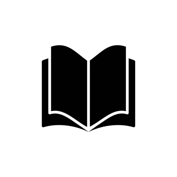 Könyv Ikon Vektor Nyitott Könyv Vektor Ikon — Stock Vector
