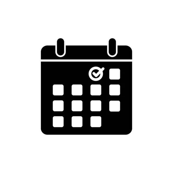 Wektor Ikon Kalendarza Symbol Kalendarza — Wektor stockowy