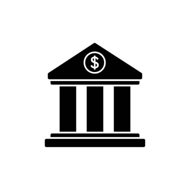 Banka simgesi vektörü. banka simgesi simgesi