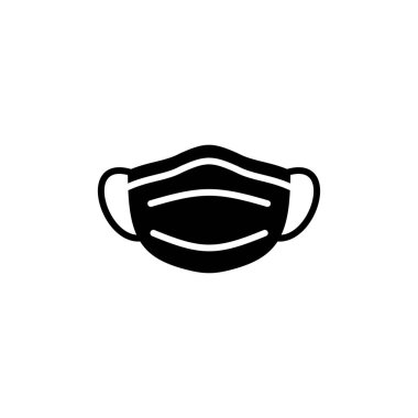 Yüz maskesi ikon vektörü. tıbbi Yüz Maskesi simgesi. 