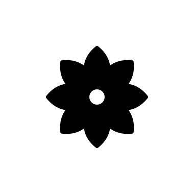 Çiçek ikonu vektörü. Çiçek ikonu. çiçek logosu