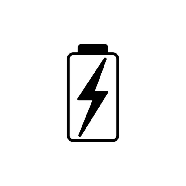 Batarya Ikon Vektörü Batarya Şarj Göstergesi Simgesi — Stok Vektör