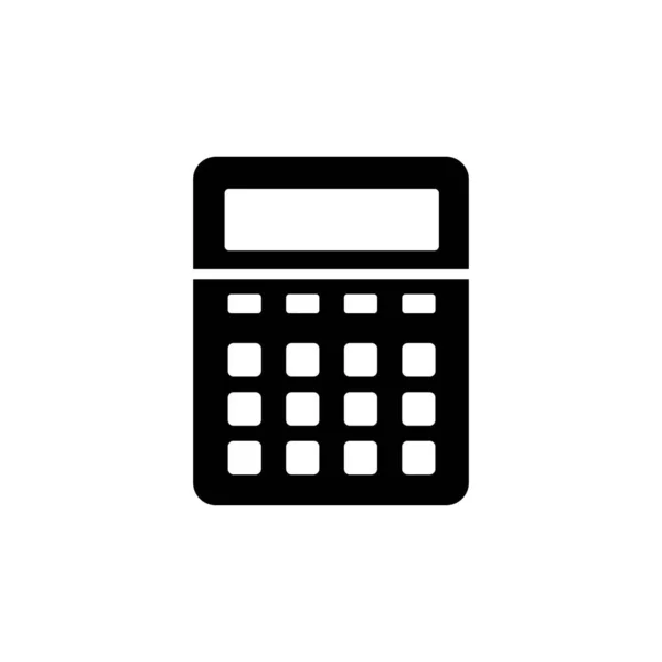 Calculator Icon Vector Math Icon Finances Sign — Stock Vector