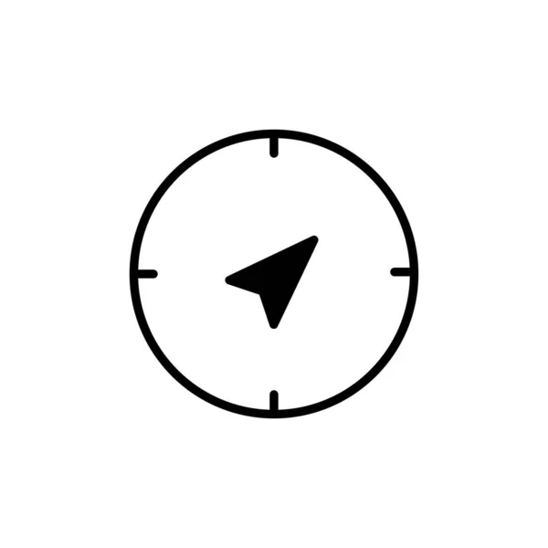 Kompas Icoon Vector Navigatiepictogram — Stockvector