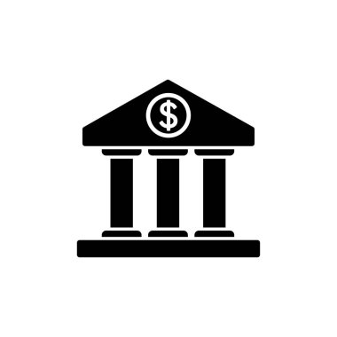 Banka simgesi vektörü. banka simgesi simgesi