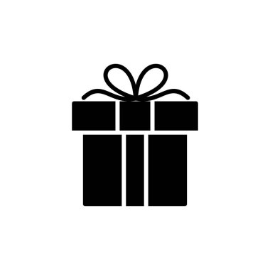 Hediye ikonu vektörü. Hediye kutusu simgesi. doğum günü hediyesi