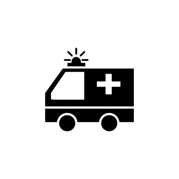 Vettore Icone Ambulanza Ambulanza Auto Icona — Vettoriale Stock